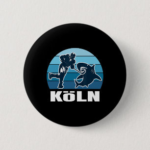 Cologne Ice Hockey Fan - Shark 6 Cm Round Badge