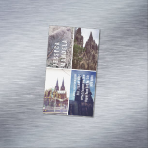 Cologne inspired  magnetic business card