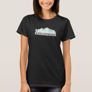 Cologne Kranhäuser City Skyline Silhouette Outline T-Shirt