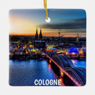 Cologne Panoramic Christmas Ornament