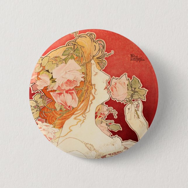 Cologne Parfumerie 6 Cm Round Badge (Front)