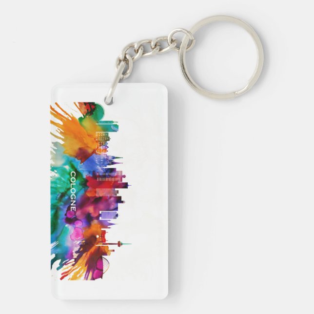 Cologne Skyline Key Ring (Back)