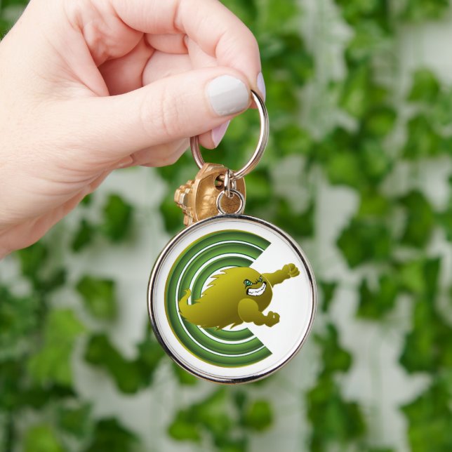 Coloma Comets #2 Key Ring (Hand)