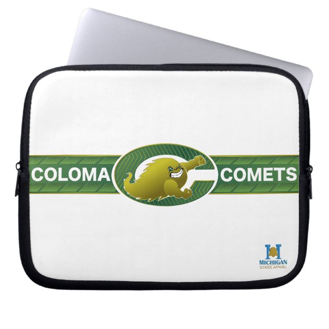 Coloma Comets Laptop Sleeve (Front)