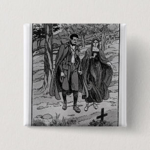 Colomba & her brother beside their father's 15 cm square badge