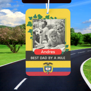 Colombia Air Freshener, Best Dad, Photo Car Air Freshener