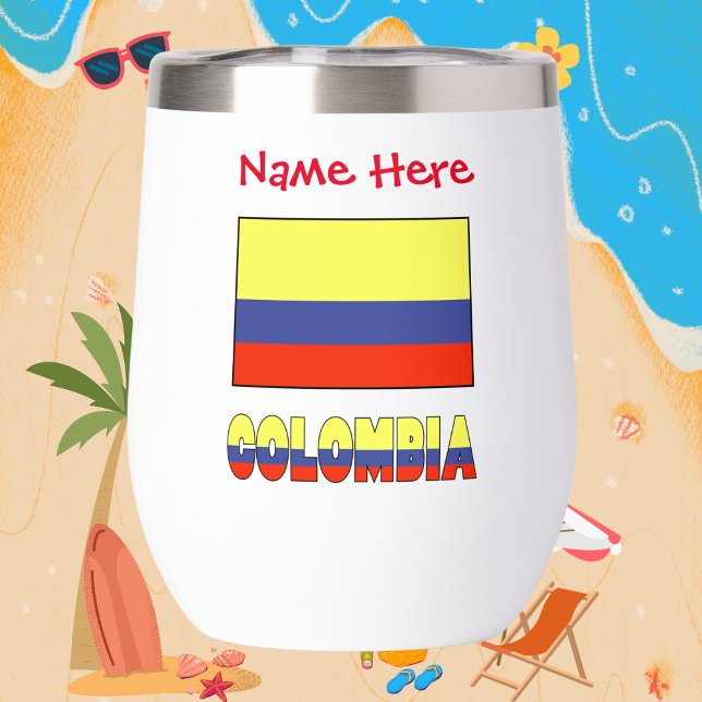 Colombia and Colombian Flag Red Personalisation (Creator Uploaded)