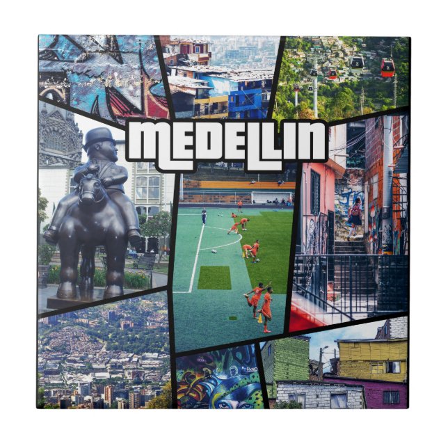 Colombia Antioquia Medellin Tile (Front)