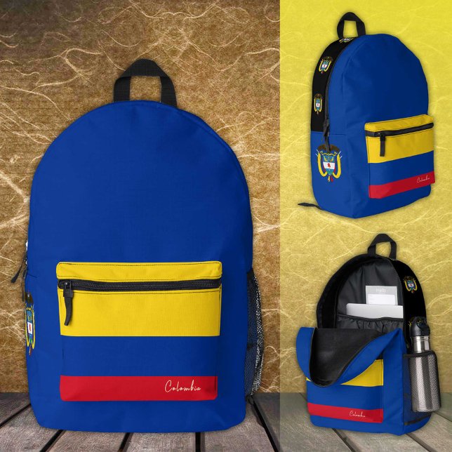 Colombia, backpack, Colombian Flag / patriotic Printed Backpack (Creator Uploaded)