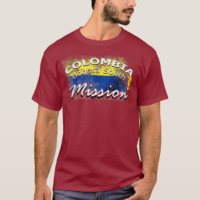 Colombia Bogota South Mormon LDS Mission Gift T-Shirt (Front)