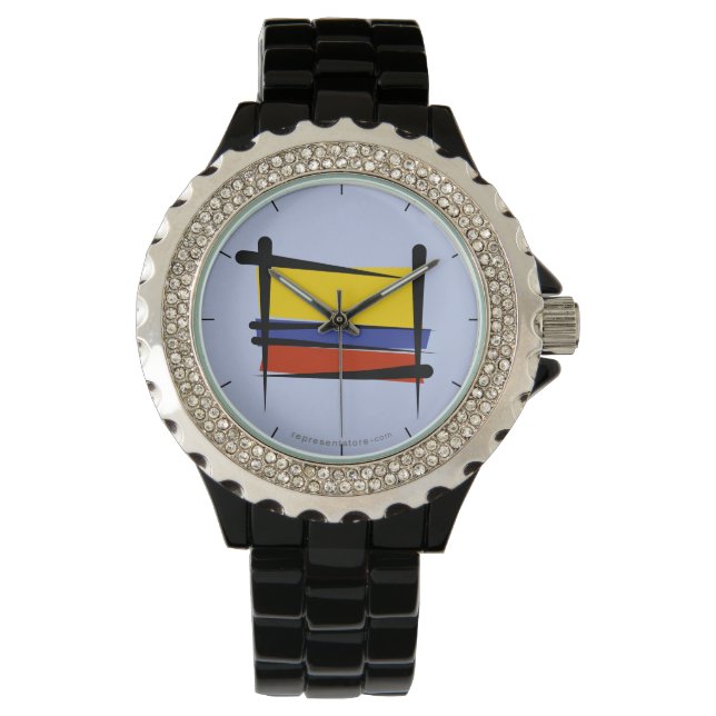 Colombia Brush Flag Watch (Front)