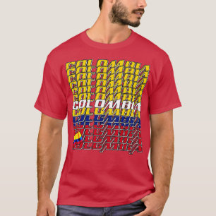 Colombia Cascade text 4 T-Shirt