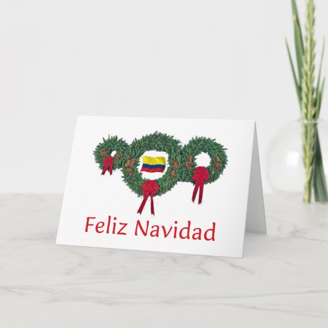 Colombia Christmas 2 Holiday Card (Front)