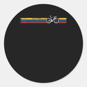 Colombia Ciclista Cycling Flag Bike Me Gifts Classic Round Sticker