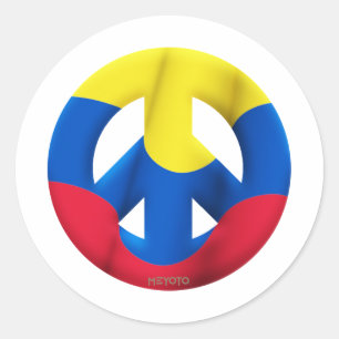 Colombia Classic Round Sticker
