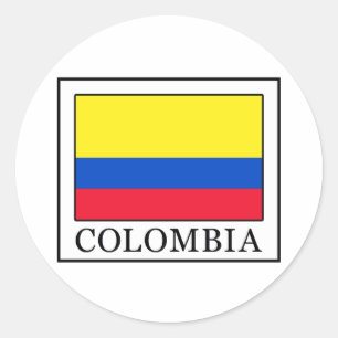 Colombia Classic Round Sticker