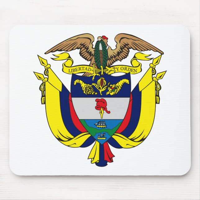 Colombia Coat of Arms Mousepad (Front)