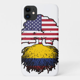 Colombia Colombian American USA Tree Roots Flag Case-Mate iPhone Case