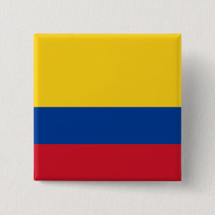 Colombia (Colombian) Flag 15 Cm Square Badge