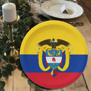 Colombia, Colombian Flag party, birthday /sport Paper Plate
