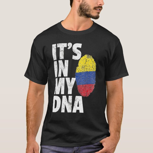 Colombia Colombian Flag  Pride Country Home Nation T-Shirt (Front)