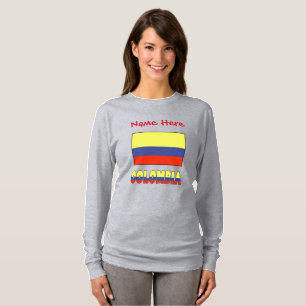 Colombia Colombian Flag Red Personalisation T-Shirt
