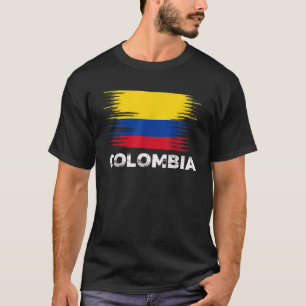 Colombia Colombian Flag Sport Soccer Football Gift T-Shirt