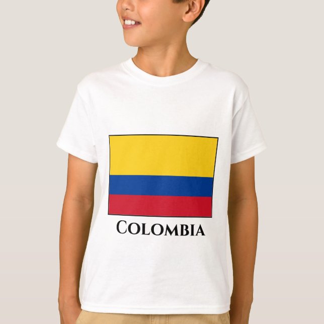 Colombia (Colombian) Flag T-Shirt (Front)