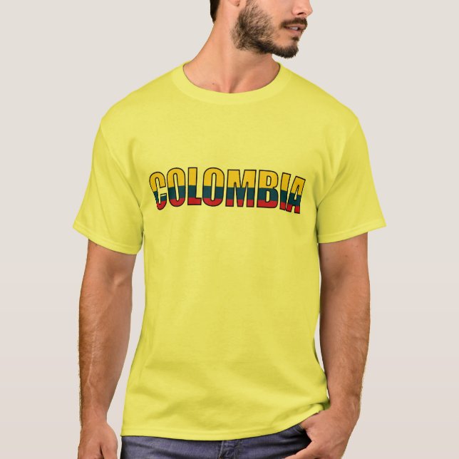 Colombia Colombian Flag T-Shirt (Front)