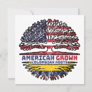 Colombia Colombian US American USA United States Card