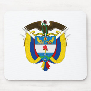 Colombia country coat arms symbol emblem flag mouse pad