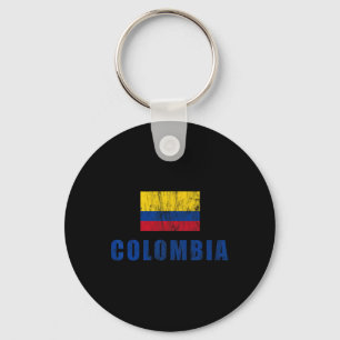Colombia Design Columbian Clothing Outfit Small Key Ring