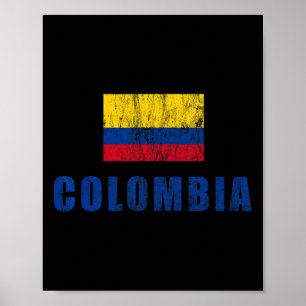Colombia Design Columbian Clothing Outfit Small Poster