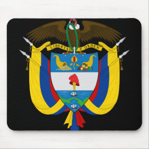colombia emblem mouse pad