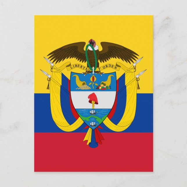 colombia emblem postcard (Front)