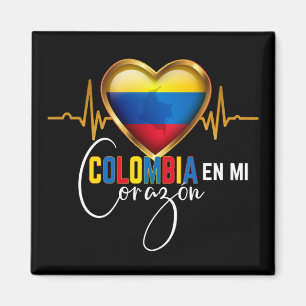 Colombia en mi Corazon Colombian Pride  Magnet