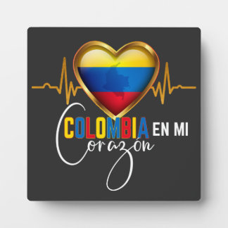 Colombia en mi Corazon Colombian Pride  Plaque