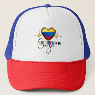 Colombia en mi Corazon Colombian Pride Trucker Hat