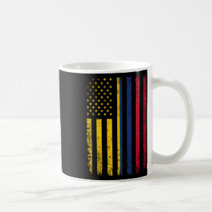 Colombia Flag 4th Of July Usa Colombian Flag Coffee Mug