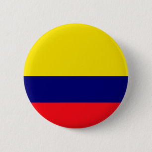 Colombia flag 6 cm round badge