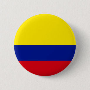 Colombia Flag 6 Cm Round Badge
