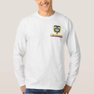 Colombia Flag and Coat of Arms Patriotic T-Shirt