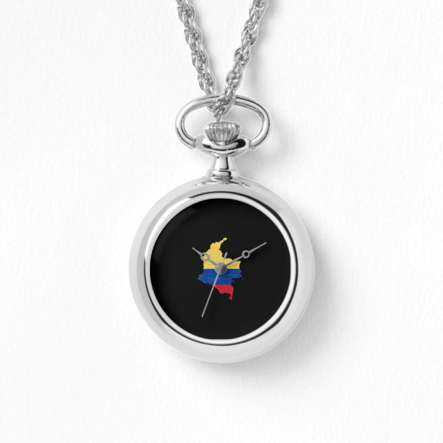 Colombia flag and map watch (Front)