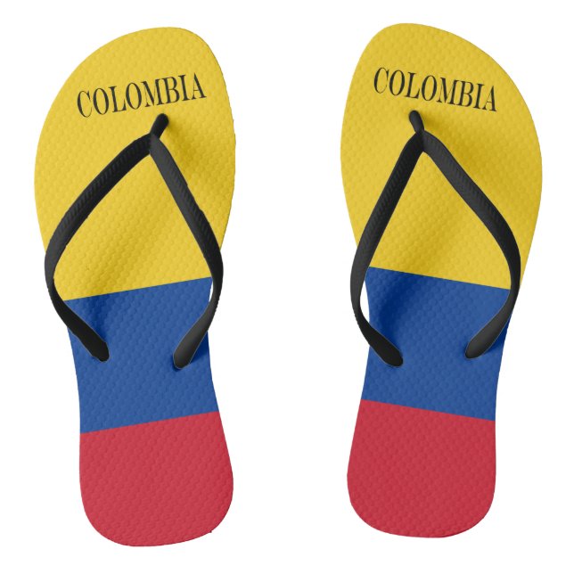 Colombia flag - Bandera De Colombia Jandals (Footbed)