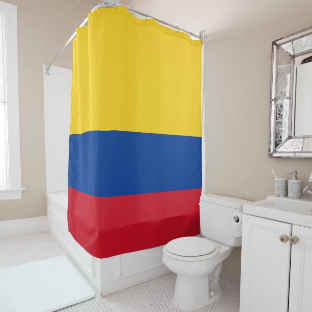 Colombia flag - Bandera De Colombia Shower Curtain (In Situ)