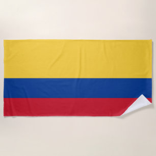 Colombia flag beach towel