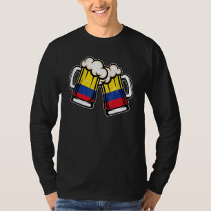 Colombia Flag Beer Mug   Cool Colombian Beer T-Shirt