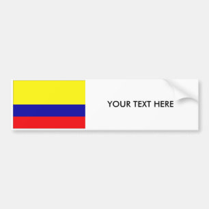 COLOMBIA FLAG Bumper Sticker