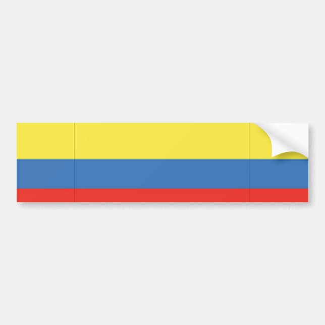 Colombia Flag Bumper Sticker (Front)