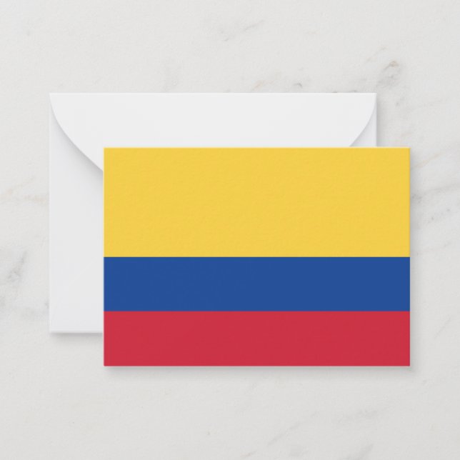 Colombia flag card (Front)